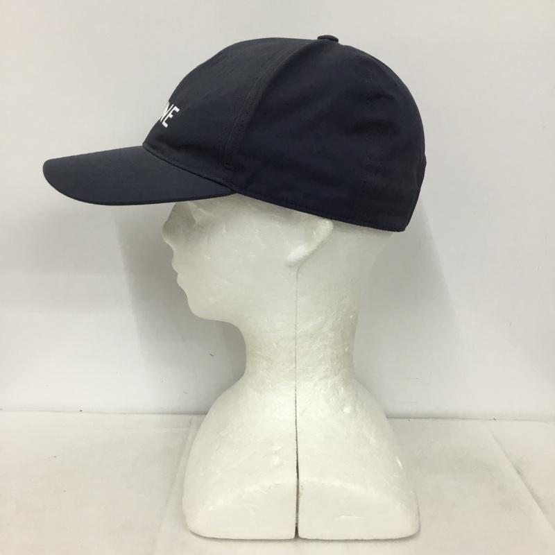 セリーヌ CELINE 帽子 キャップ 2AUA1969P ベースボールキャップ コットン 無地 X ロゴ、文字 紺 / ネイビー /  メンズ USED 古着 中古 10147445