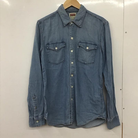 リーバイス Levi s シャツ、ブラウス 長袖 S 無地 水色 / ライトブルー /  メンズ USED 古着 中古 10130021