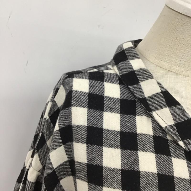 サマンサモスモス Samansa Mos2 ワンピース ロングスカート clc-1107041 シャツワンピース ロングワンピース 長袖チェックワンピース FREE チェック 白 / ホワイト / X 黒 / ブラック /  レディース USED 古着 中古 10106809