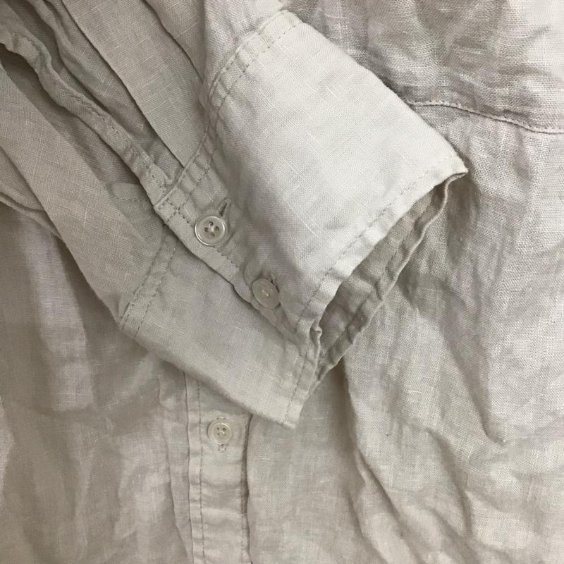 ケービーエフプラス KBF+ シャツ、ブラウス 長袖 KP15-23N170 リネン ビッグシャツ ONE SIZE 無地 ベージュ / ベージュ /  レディース USED 古着 中古 10147741