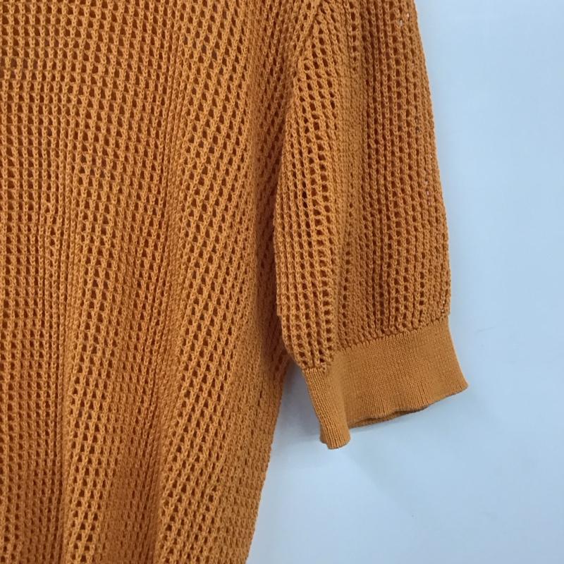ローリーズファーム LOWRYS FARM ニット、セーター 半袖 FREE 無地 橙 / オレンジ /  レディース USED 古着 中古 10129835