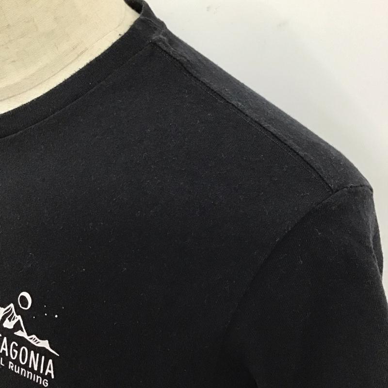 パタゴニア patagonia Tシャツ 半袖 XS ロゴ、文字 黒 / ブラック /  メンズ USED 古着 中古 10115354