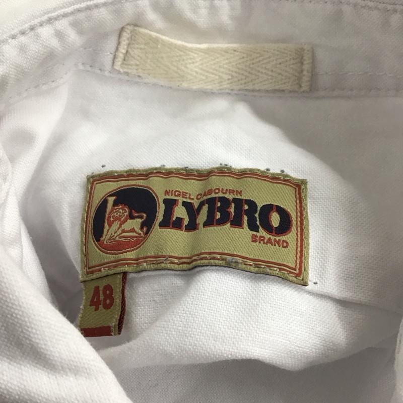 ナイジェルケーボン Nigel Cabourn シャツ、ブラウス 長袖 8039-13-10000 OX SHIRT ワークシャツ 48 無地 白 / ホワイト /  メンズ USED 古着 中古 10106747