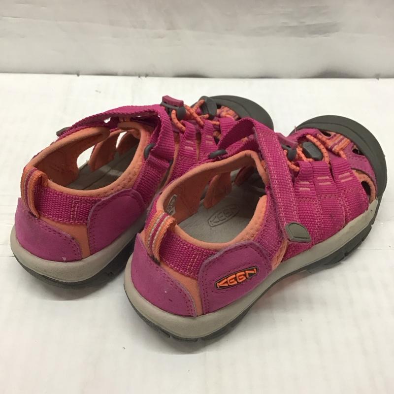 キーン KEEN シューズ シューズ 1014267 Newport H2 サンダル キッズ 20cm アウトドア 20.0cm ロゴ、文字 桃 / ピンク /  ガールズ USED 古着 中古 10115670