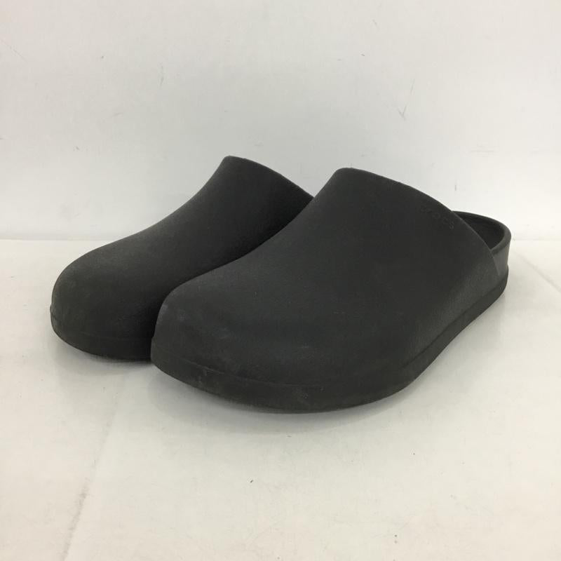 クロックス crocs サンダル サンダル 209366 DYLAN CLOG M9 W11 ロゴ、文字 黒 / ブラック /  メンズ USED 古着 中古 10148800