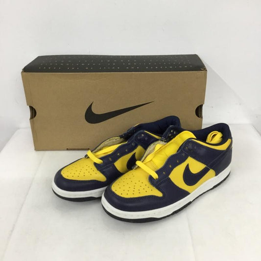 ナイキ NIKE スニーカー スニーカー 630358 471 DUNK LOW 26cm 箱有 99年 26.0cm ロゴ、文字 紺 / ネイビー / X マスタード / マスタード /  メンズ USED 古着 中古 10131697