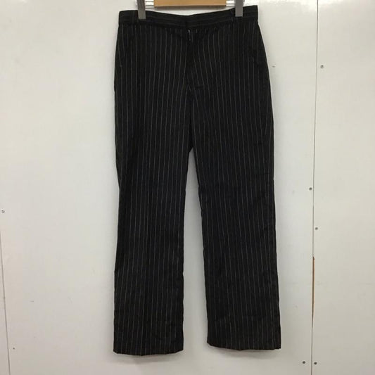ステューシー STUSSY パンツ スラックス スラックスパンツ ワイドパンツ カジュアルパンツ M ストライプ 黒 / ブラック /  メンズ USED 古着 中古 10139290