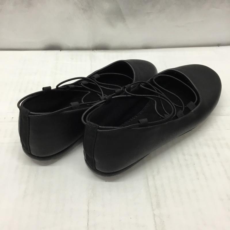 ニコアンド niko and... パンプス パンプス レースアップフラットパンプス M 無地 黒 / ブラック /  レディース USED 古着 中古 10117140