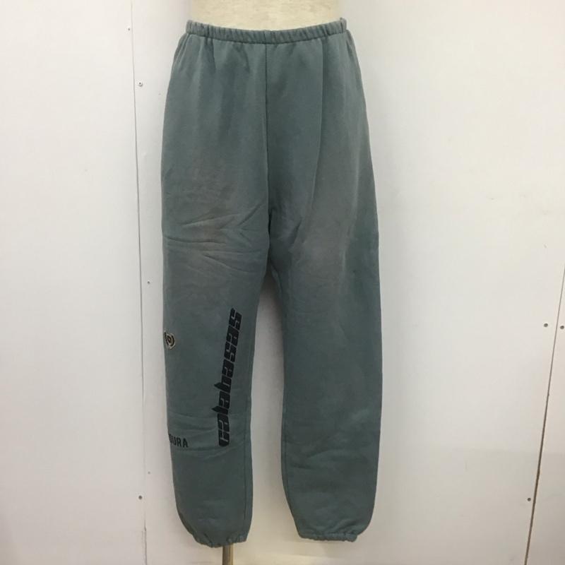 古着 USED ボトムス ボトムス KW6U3014-D YEEZY Calabasas スウェットパンツ L ロゴ、文字 水色 / ライトブルー /  メンズ USED 古着 中古 10106842