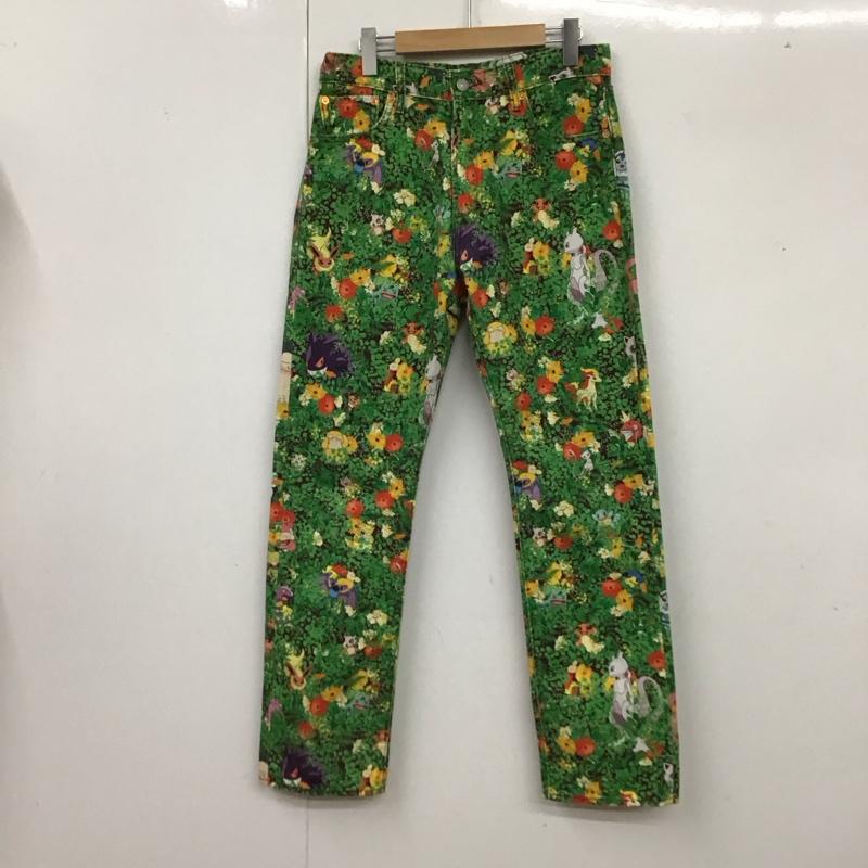 リーバイストラウスアンドコー Levi Strauss & co. パンツ デニム、ジーンズ 551ZAUTHENTICSTRAIGHTPOKEMONGARDEN デニムパンツ 30インチ プリント マルチカラー / マルチカラー /  メンズ USED 古着 中古 10117119