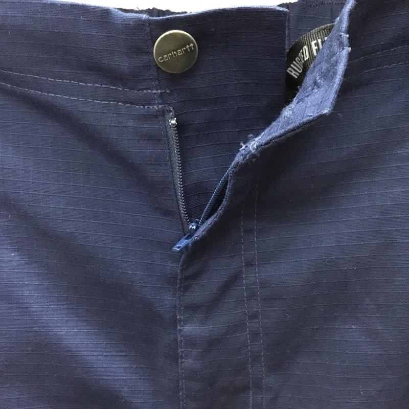 カーハート Carhartt パンツ ワークパンツ、ペインターパンツ ワークパンツ ワイドパンツ カジュアルパンツ XL 無地 紺 / ネイビー /  メンズ USED 古着 中古 10120553