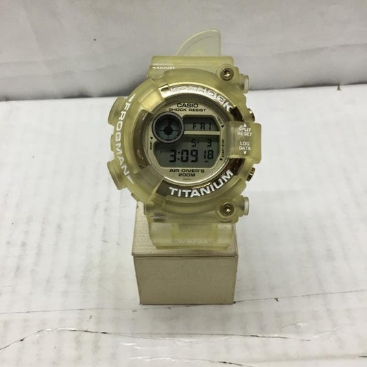 ジーショック G-SHOCK 腕時計 デジタル DW-8201WC FROGMAN WCCS 世界サンゴ礁保護協会 ロゴ、文字 透明 / クリア /  メンズ USED 古着 中古 10110544