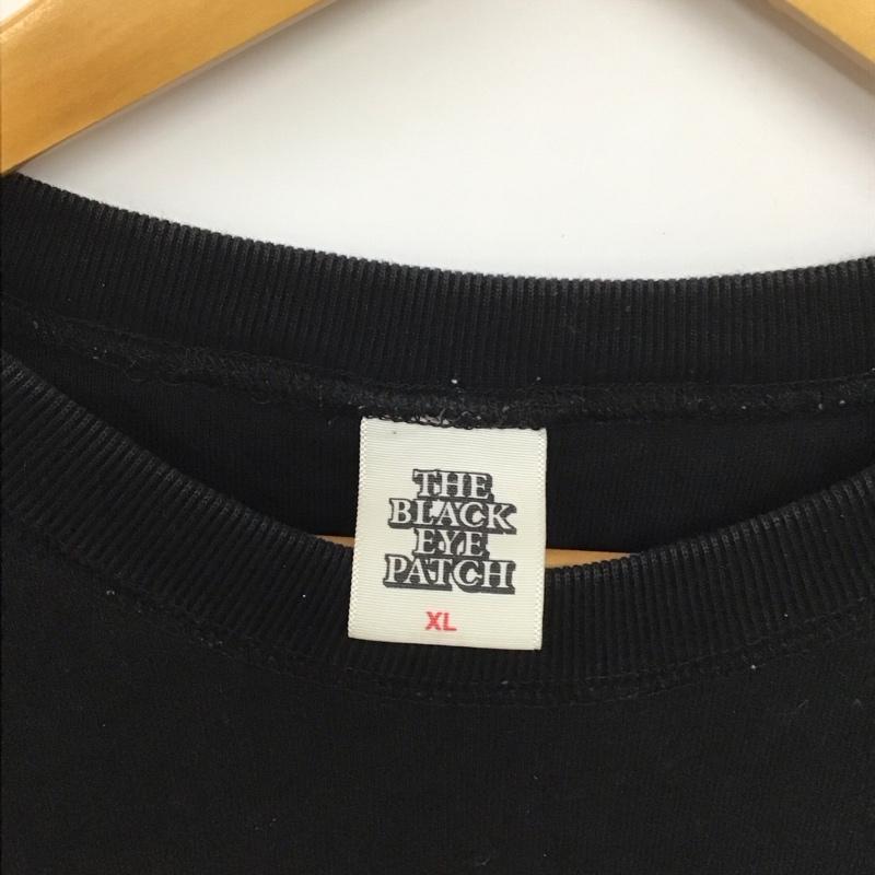 ブラックアイパッチ Black eye patch トレーナー 長袖 長袖トレーナー スウェット クルーネック プルオーバー XL ロゴ、文字 黒 / ブラック /  メンズ USED 古着 中古 10133186