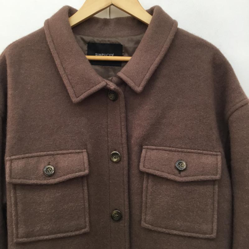シンプリシテェ Simplicite コート コート一般 20-020-700-6040 FREE 無地 ダークブラウン / ダークブラウン /  レディース USED 古着 中古 10142535