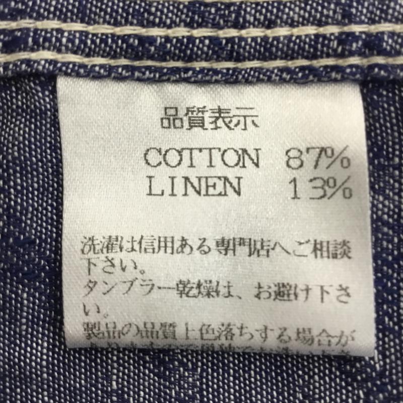 アールジェイビー R.J.B シャツ、ブラウス 半袖 THE FLAT HEAD STEADY BLUE シャンブレー ワーク シャツ 半袖 38 無地 青 / ブルー /  メンズ USED 古着 中古 10129790