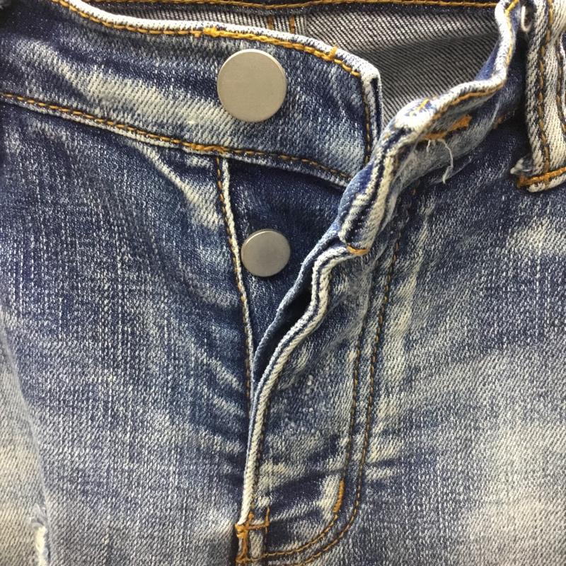 ミニマル mnml パンツ デニム、ジーンズ デニムパンツ スリムパンツ ストレッチパンツ ジップアップジーンズ 29インチ 無地 インディゴ / インディゴ /  メンズ USED 古着 中古 10114061