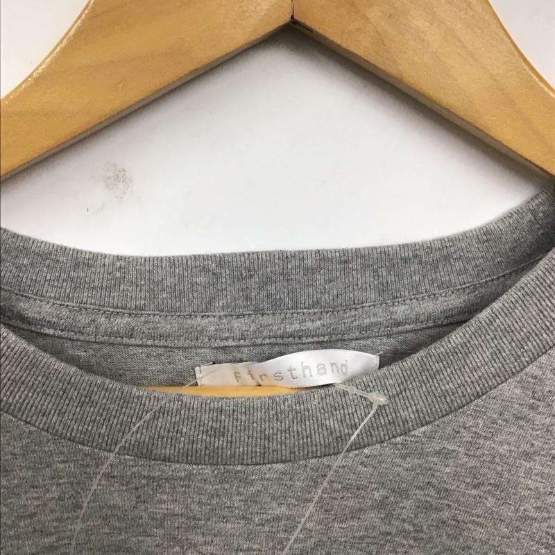 ファーストハンド Firsthand Tシャツ 半袖 半袖カットソー プリントTシャツ クルーネックカットソー L ロゴ、文字 灰 / グレー /  メンズ USED 古着 中古 10130088