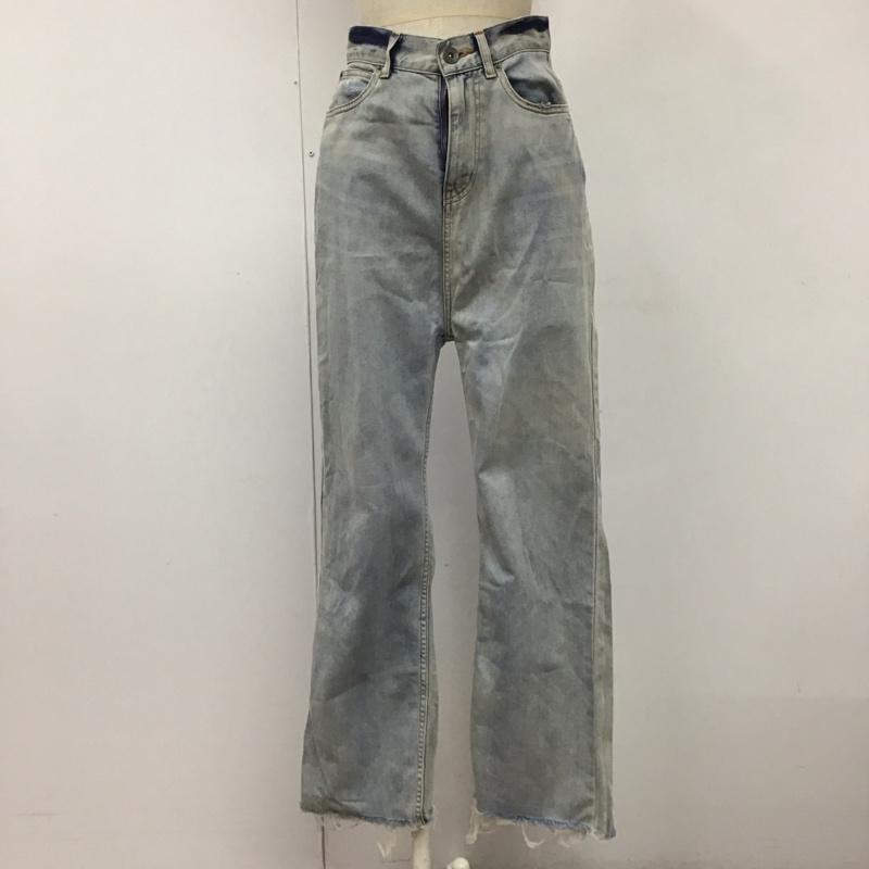 ジーナシス JEANASIS パンツ デニム、ジーンズ JS050358MR M 無地 水色 / ライトブルー /  レディース USED 古着 中古 10109355