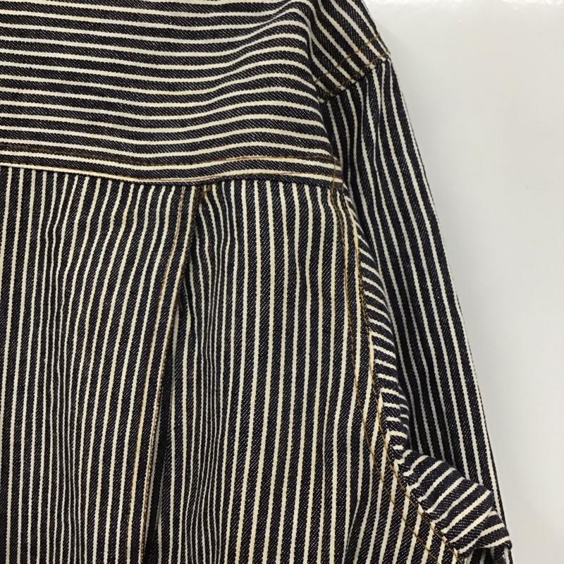 古着 USED ワンピース・ドレス・オールインワン ワンピース・ドレス・オールインワン オールインワン つなぎ ワークパンツ カジュアルパンツ 長袖 ヒッコリー ストライプ 白 / ホワイト / X インディゴ / インディゴ /  メンズ USED 古着 中古 10109115