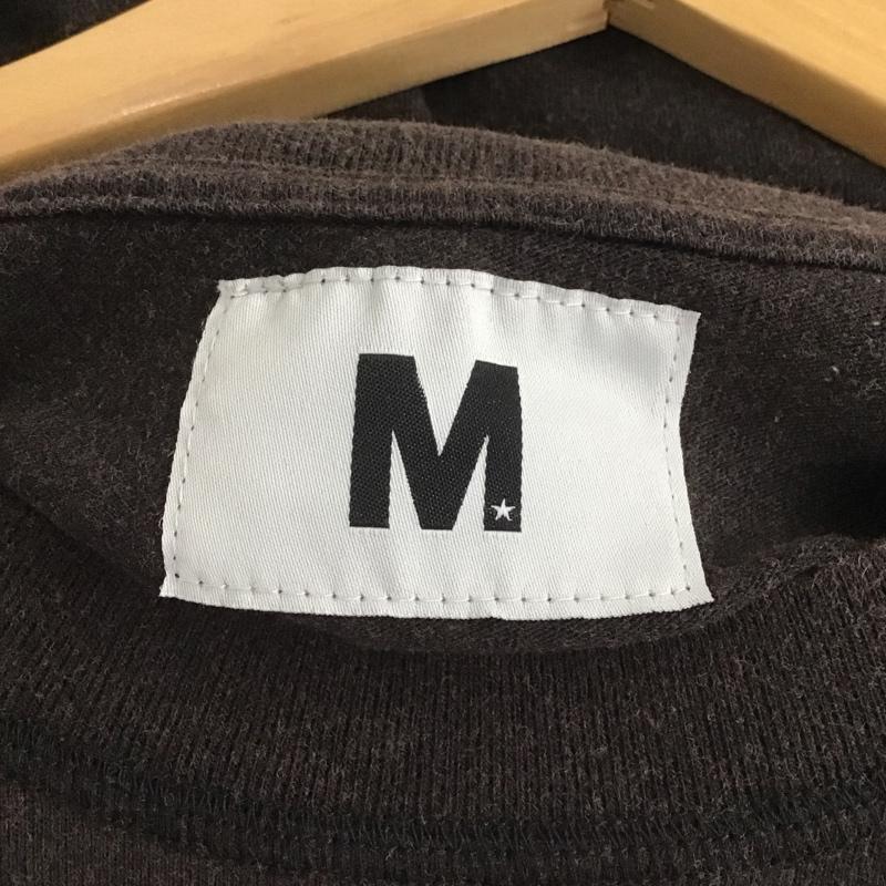 エム M Tシャツ 半袖 L プリント X ロゴ、文字 黒 / ブラック /  メンズ USED 古着 中古 10138218