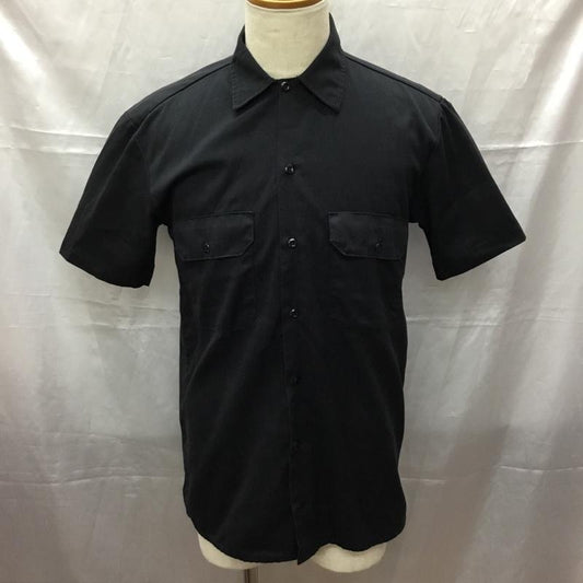 ディッキーズ Dickies シャツ、ブラウス 半袖 1574BK ワークシャツ S 無地 黒 / ブラック /  メンズ USED 古着 中古 10112389