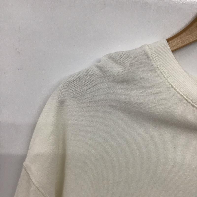 ローリーズファーム LOWRYS FARM カットソー 半袖 LF624344AD オーバーサイズ FREE ロゴ、文字 白 / ホワイト /  レディース USED 古着 中古 10141982