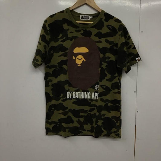 アベイシングエイプ A BATHING APE Tシャツ 半袖 半袖カットソー プリントTシャツ クルーネックカットソー L プリント マルチカラー / マルチカラー /  メンズ USED 古着 中古 10150592