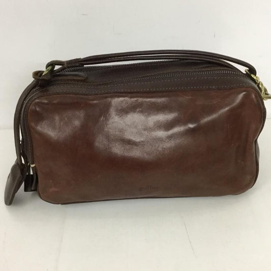 ゲンテン genten バッグ バッグ レザー dan genten ロゴ、文字 茶 / ブラウン /  メンズ USED 古着 中古 10128316