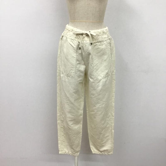 ザラ ZARA パンツ ワークパンツ、ペインターパンツ ワイドパンツ カジュアルパンツ カーゴパンツ ワークパンツ M 無地 白 / ホワイト /  レディース USED 古着 中古 10105729