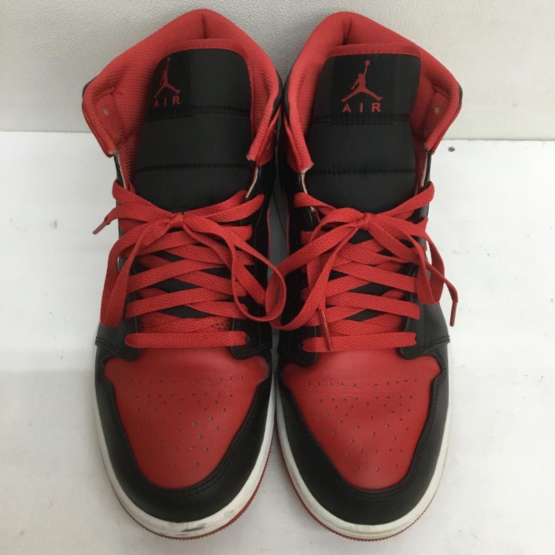 ナイキ NIKE スニーカー スニーカー AIR JORDAN 1 MID エアジョーダン 1 MID DQ8426-060 29.0cm ロゴ、文字 黒 / ブラック / X 赤 / レッド /  メンズ USED 古着 中古 10108136