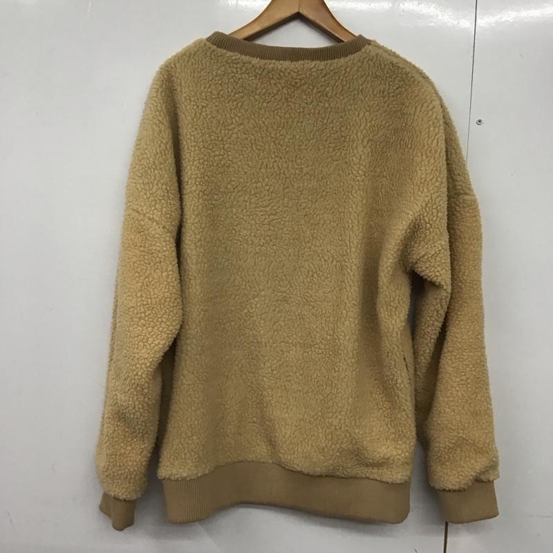 ゴーヘンプ GOHEMP カットソー 長袖 長袖フリースカットソー プルオーバー M 無地 ベージュ / ベージュ /  メンズ USED 古着 中古 10142399
