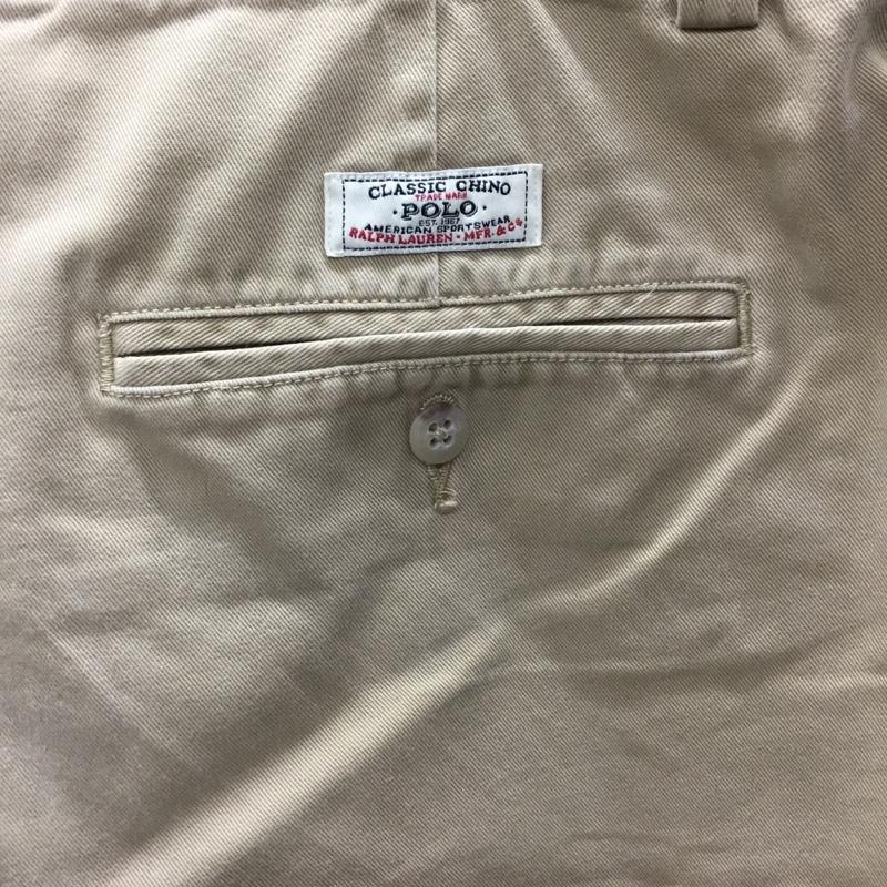 ポロバイラルフローレン Polo by RALPH LAUREN パンツ ショートパンツ ショートパンツ ハーフパンツ カジュアルパンツ 33インチ 無地 ベージュ / ベージュ /  メンズ USED 古着 中古 10120269