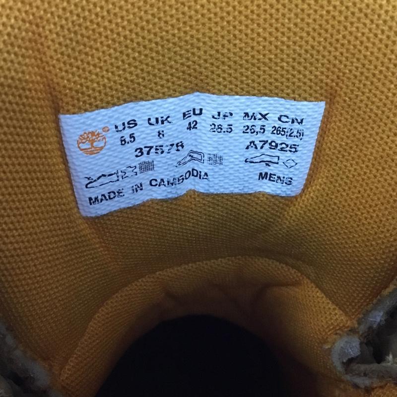 ティンバーランド Timberland ブーツ ショートブーツ 37578 アルバーン 6インチ レースアップ ウォータープルーフブーツ 26.5cm 26.5cm ワンポイント ベージュ / ベージュ /  メンズ USED 古着 中古 10140926