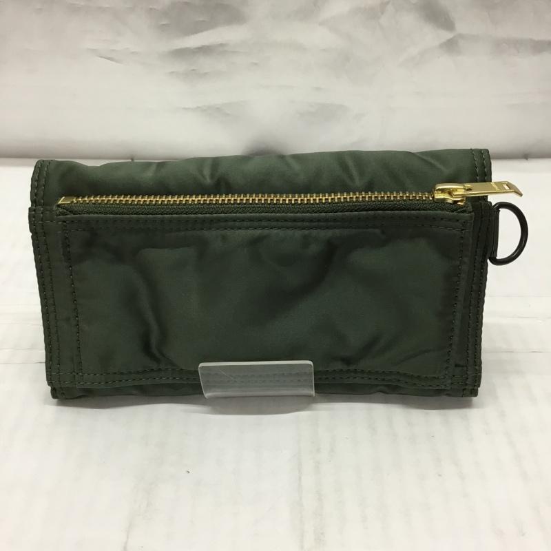 ポーター PORTER 財布 長財布 POCKET WALLET タンカー ロゴ、文字 カーキ / カーキ /  メンズ USED 古着 中古 10117150