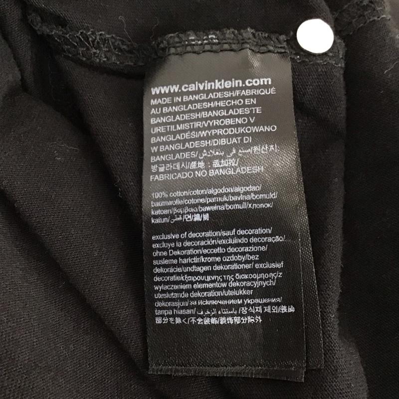 カルヴァン クライン ジーンズ Calvin Klein Jeans Tシャツ 半袖 半袖カットソー プリントTシャツ クルーネックカットソー S ロゴ、文字 黒 / ブラック /  メンズ USED 古着 中古 10134025