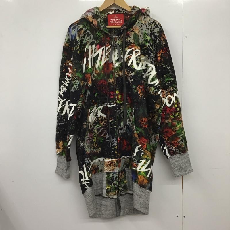 ヴィヴィアンウエストウッド Vivienne Westwood パーカー 長袖 ジップアップパーカー 長袖パーカー カジュアルジャケット ロングパーカー 0 プリント マルチカラー / マルチカラー /  メンズ USED 古着 中古 10146548