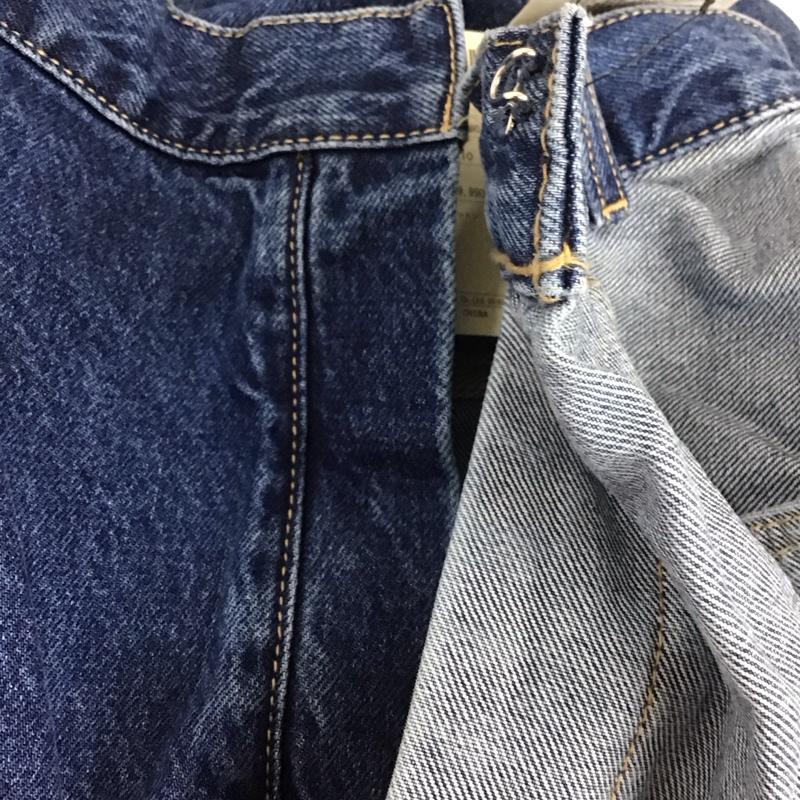 ロデオクラウンズ Rodeo Crowns パンツ デニム、ジーンズ 420DSM11-0090 ラップワイドパンツ タグ付き M ダメージ加工 青 / ブルー /  レディース USED 古着 中古 10113001