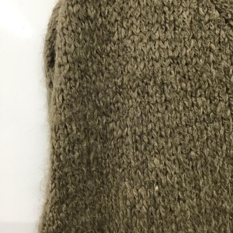 古着 USED ベスト ベスト VARTOUI Vネック プルオーバー ニット TRICOTS JEAN MARC 無地 茶 / ブラウン /  レディース USED 古着 中古 10142143