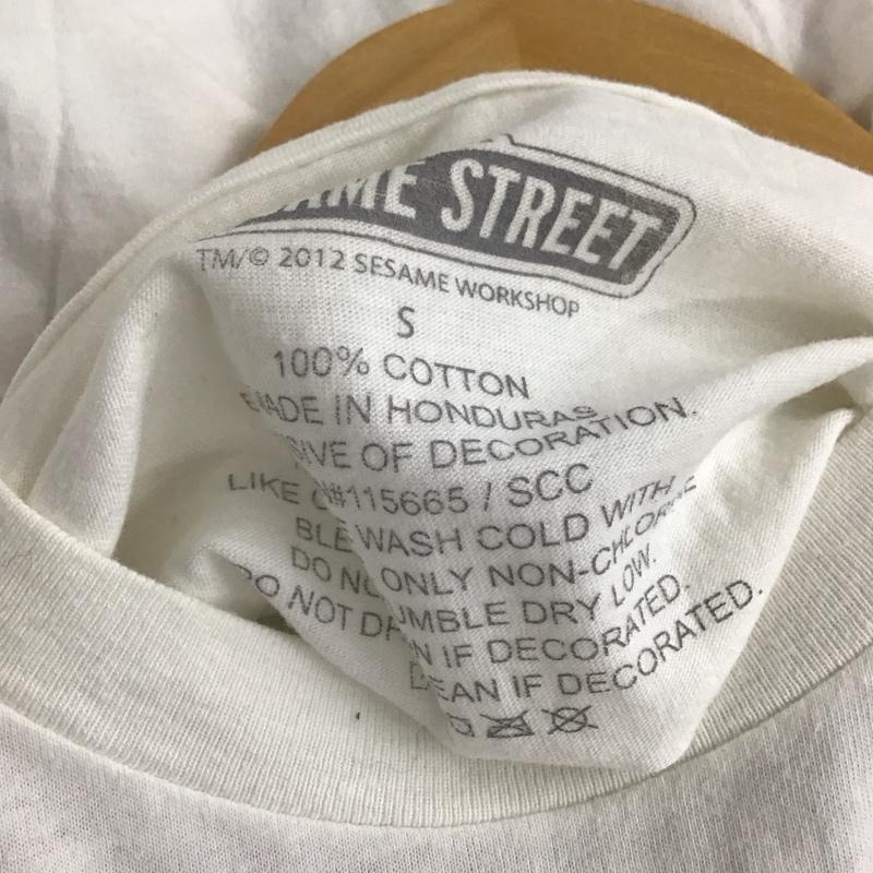 古着 USED Tシャツ 半袖 半袖カットソー プリントTシャツ クルーネックカットソー セサミストリート S プリント 白 / ホワイト /  メンズ USED 古着 中古 10140961
