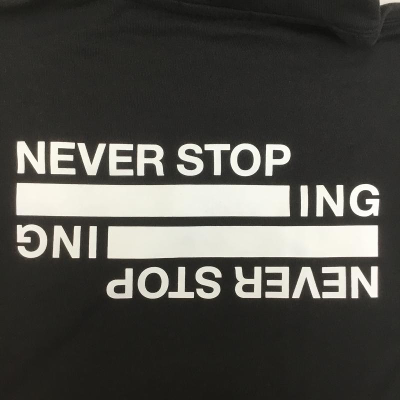 ザノースフェイス THE NORTH FACE パーカー 長袖 NEVER STOP ING HOODIE ネバー ストップ アイエヌジー フーディーパーカー NT12443 タグ付 M ロゴ、文字 黒 / ブラック /  メンズ USED 古着 中古 10108202