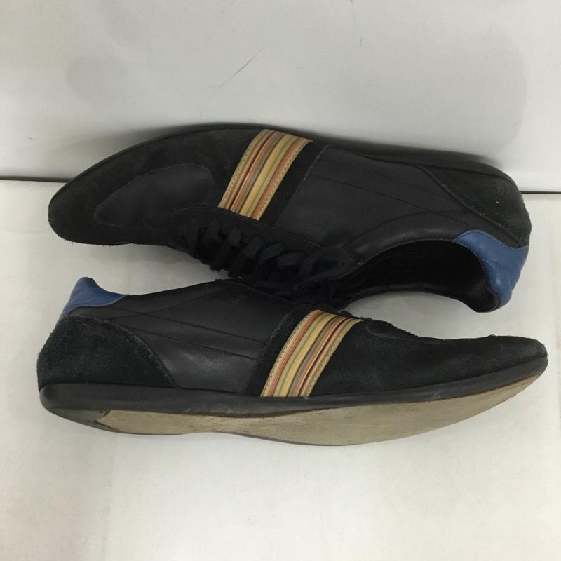 ポールスミス Paul Smith スニーカー スニーカー S7JDA298SFG 7 シグネチャーストライプ ロゴ、文字 黒 / ブラック / X 青 / ブルー /  メンズ USED 古着 中古 10147128