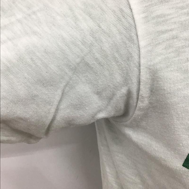 チャンピオン Champion Tシャツ 半袖 半袖カットソー プリントTシャツ クルーネックカットソー リバーシブル S プリント 白 / ホワイト / X 緑 / グリーン /  メンズ USED 古着 中古 10112821