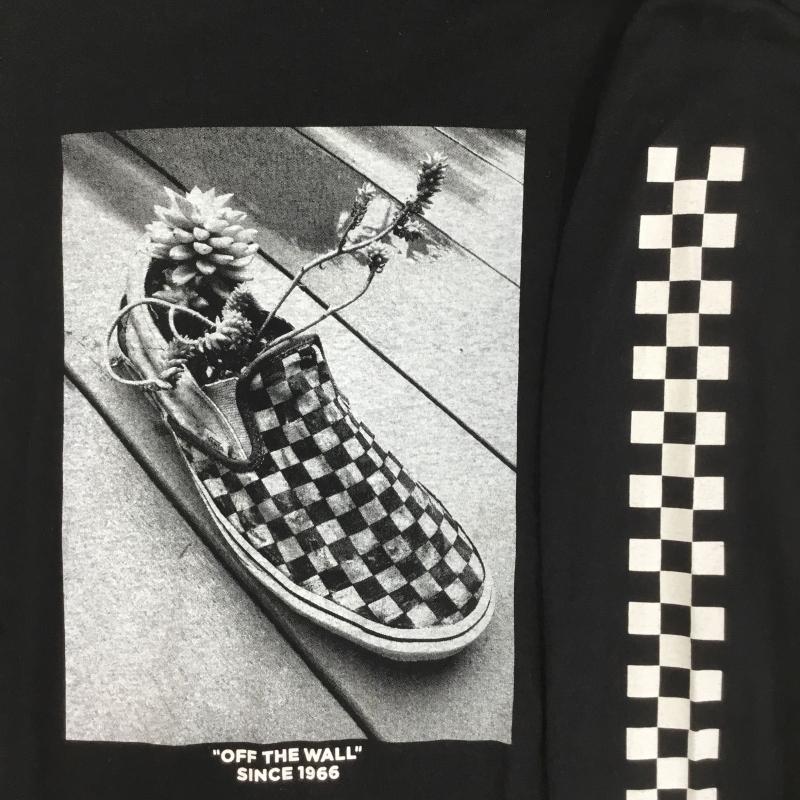 バンズ VANS Tシャツ 長袖 VANS M PHOTO PRINT L TEE M プリント 黒 / ブラック /  メンズ USED 古着 中古 10127548