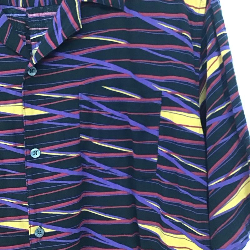 ナノユニバース nano・universe シャツ、ブラウス 半袖 半袖シャツ プリントシャツ ポケットシャツ XL プリント マルチカラー / マルチカラー /  メンズ USED 古着 中古 10137689