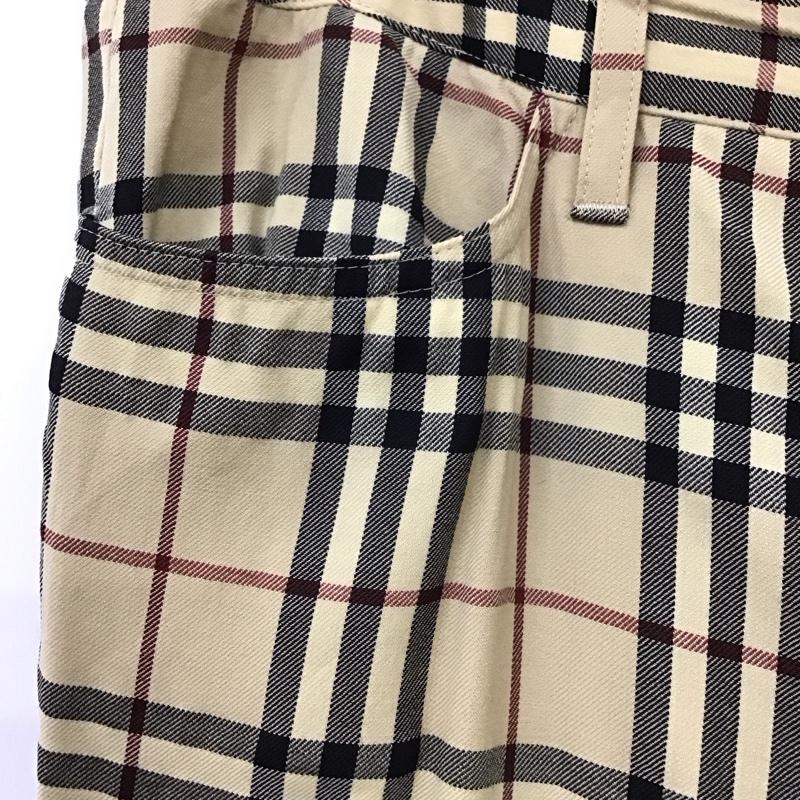 バーバリーロンドン Burberry London パンツ スラックス FQ025-038 ノバチェック ウール 40 40 チェック ベージュ / ベージュ / X 黒 / ブラック / X 赤 / レッド /  レディース USED 古着 中古 10116937