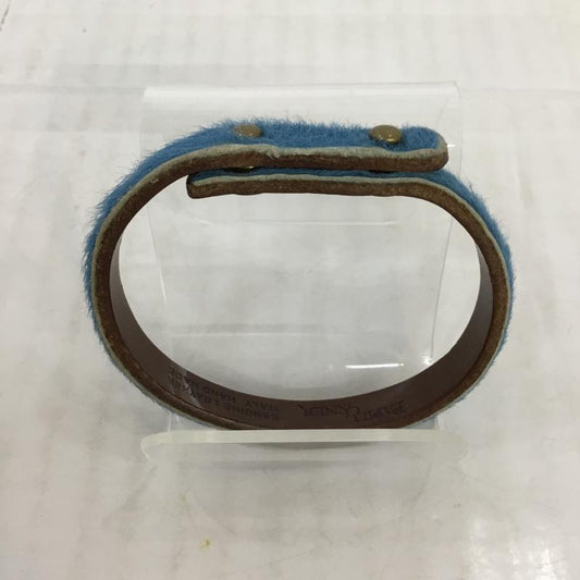 パピヨネ PAPILLONNER アクセサリー ブレスレット、バングル レザー 水色 / ライトブルー /  レディース USED 古着 中古 10045587
