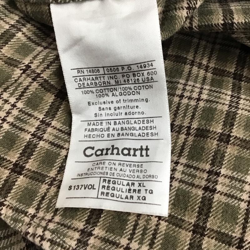 カーハート Carhartt シャツ、ブラウス 長袖 チェックシャツ ボタンダウンシャツ XL チェック マルチカラー / マルチカラー /  メンズ USED 古着 中古 10121756