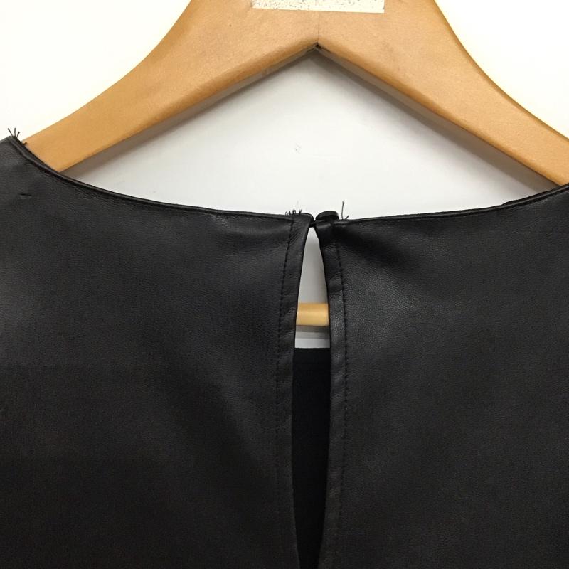 ザラ ZARA カットソー 長袖 L 無地 黒 / ブラック /  レディース USED 古着 中古 10146629