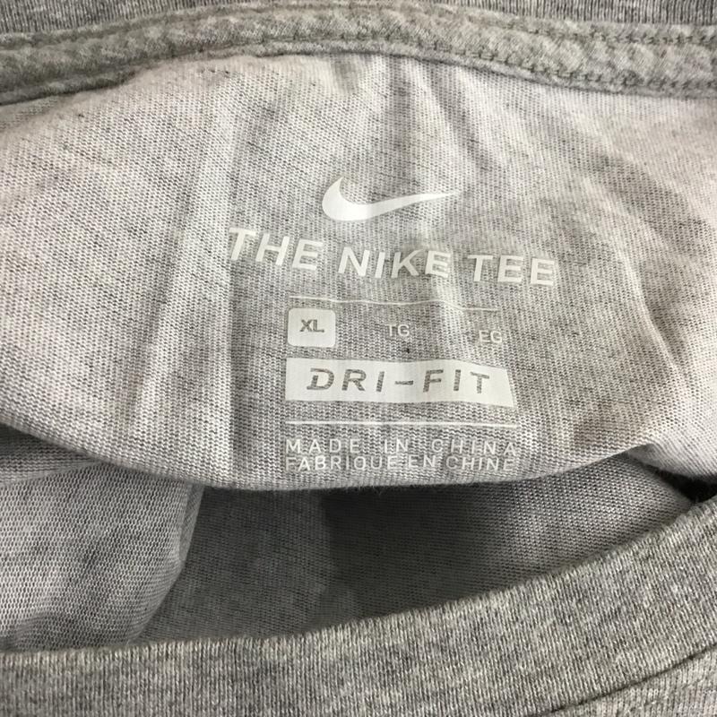 ナイキ NIKE Tシャツ 半袖 cv4854-063 半袖カットソー プリントTシャツ スポーツウェア XL プリント 灰 / グレー /  メンズ USED 古着 中古 10114657