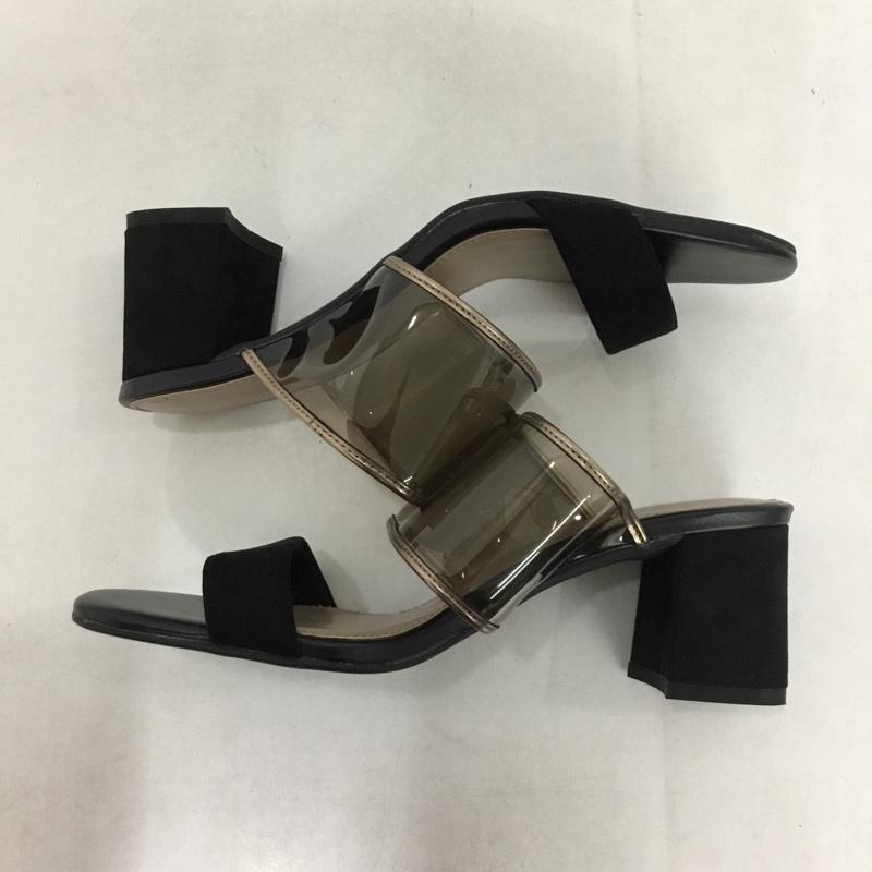 ランダ RANDA サンダル サンダル クリアミュールサンダル L 無地 黒 / ブラック /  レディース USED 古着 中古 10144835